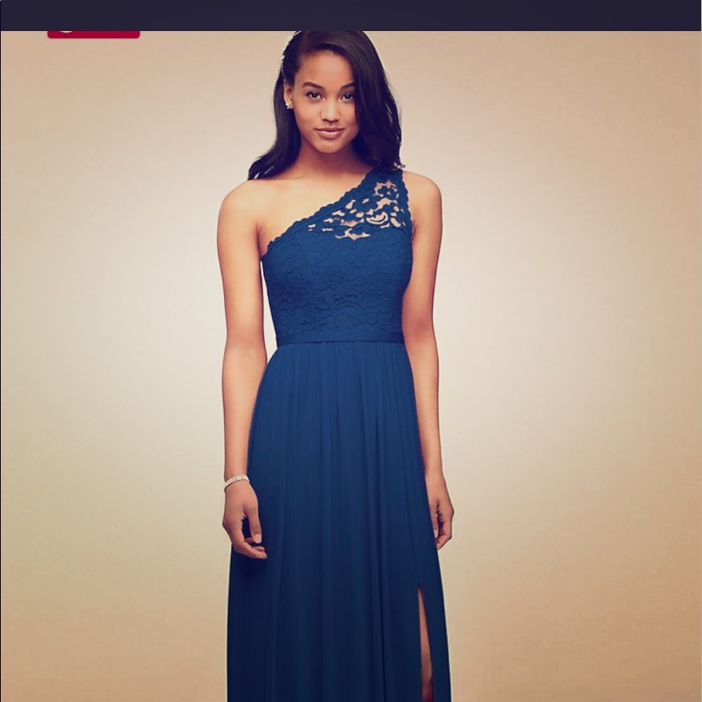 Marine Blue David’s Bridal Bridesmaid Dress